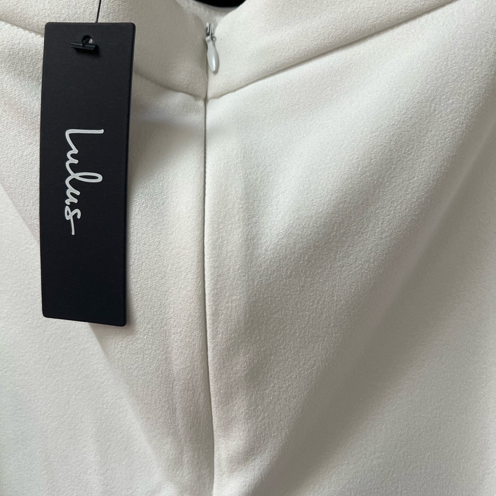 Lulu's Enticing Endeavors White Two-Piece Jumpsuit Medium - Picture 13 of 15
